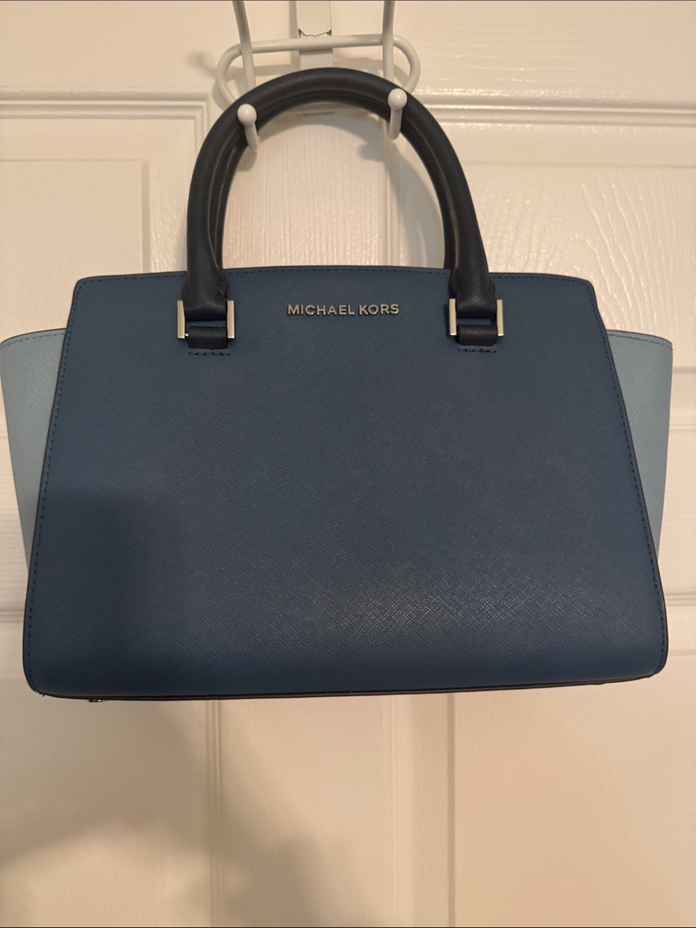 Michael Kors Two-Tone Blue Purse